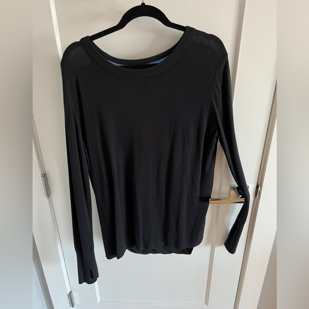 Lululemon black open back sweater